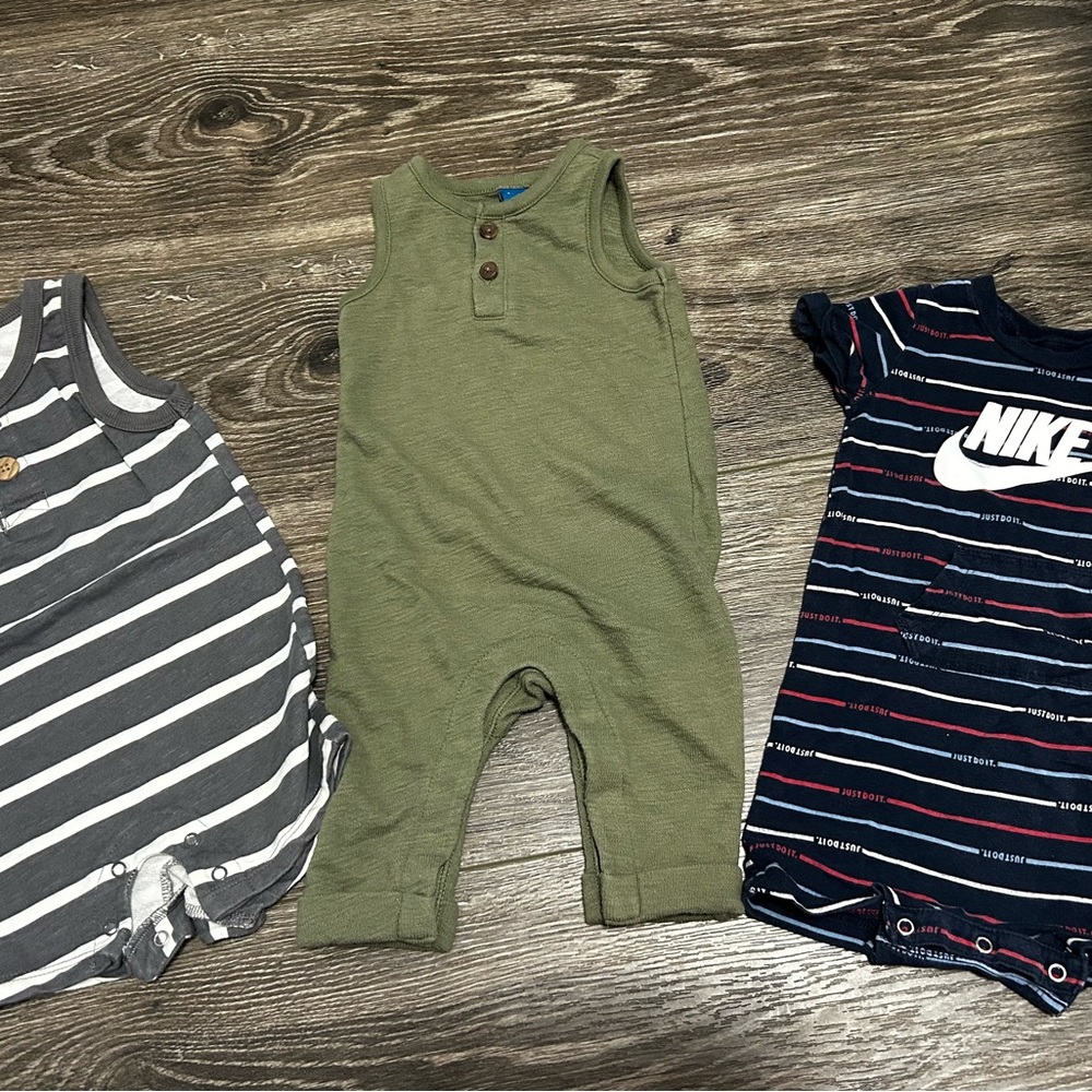 Baby boy 3-6 month Romper/Overall Bundle